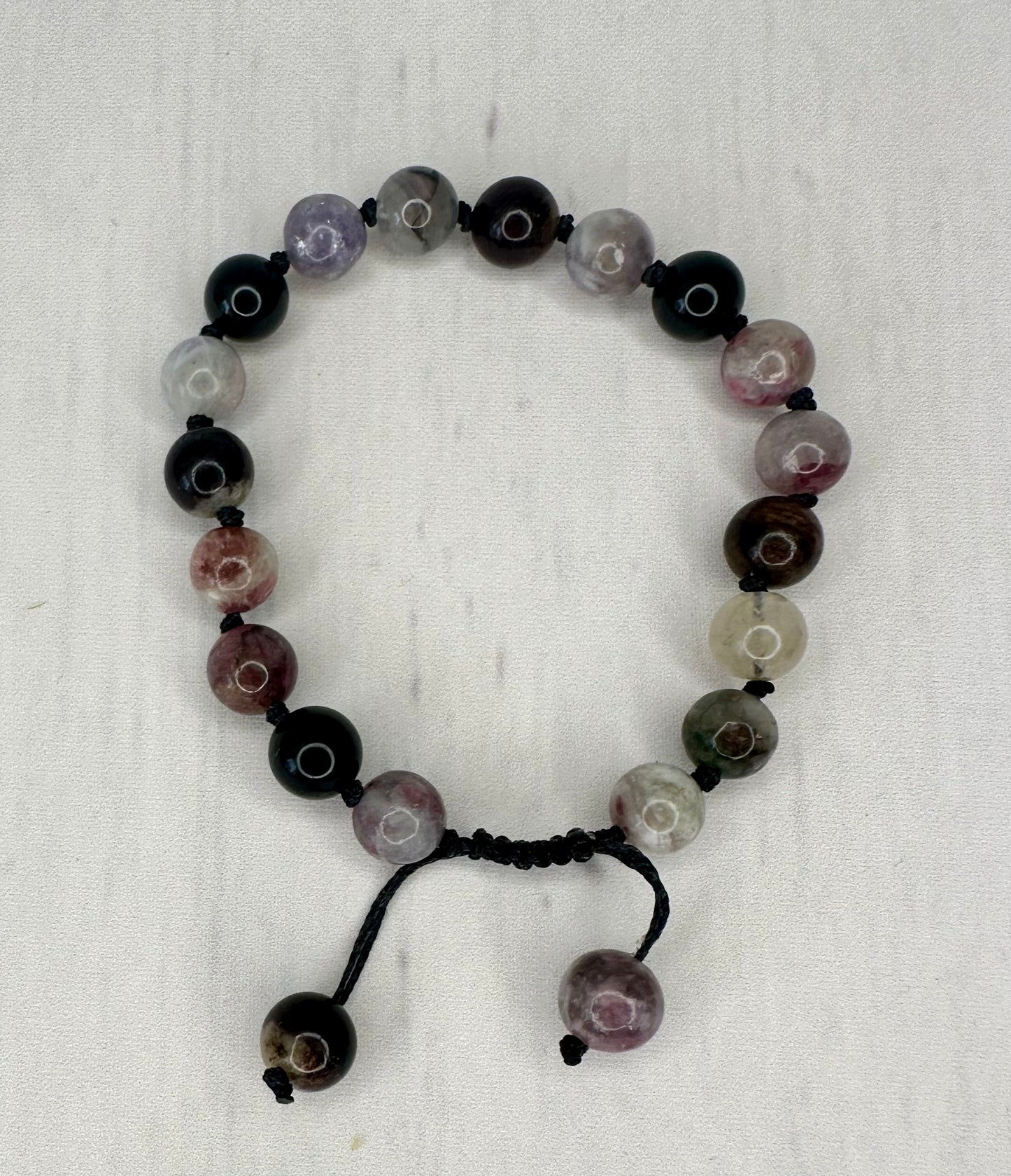 Watermelon Tourmaline Wrist Mala šæ